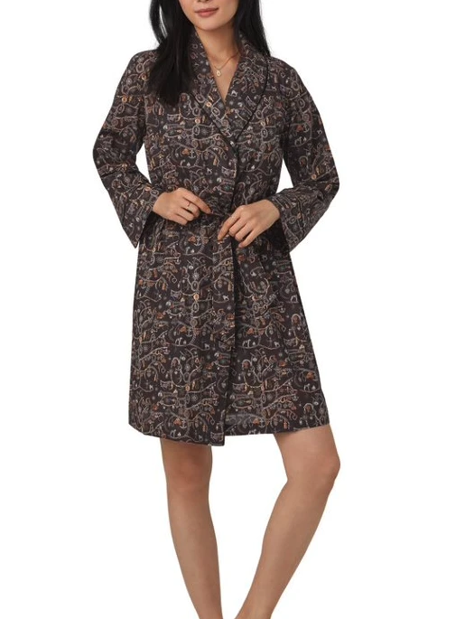 Bedhead Forever Heirloom Woven Tana Lawn® Robe Made With Liberty Fabrics Shawl Collar Robe