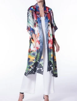 Christine Sakura Long Open Kimono