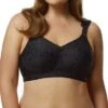 Elila Jacquard Soft Cup Bra, AUBERGINE