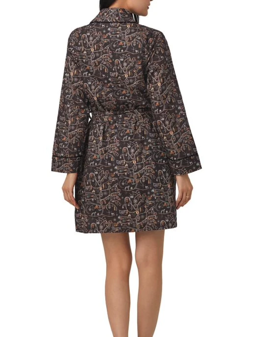 Bedhead Forever Heirloom Woven Tana Lawn® Robe Made With Liberty Fabrics Shawl Collar Robe - Image 5