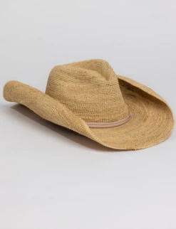 Hat Attack Raffia Crochet Cowboy