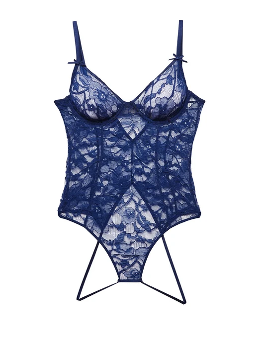 Fleur Du Mal Magnolia Lace Ouvert Body