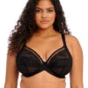Elomi Kendra Underwire Plunge Bra, BLACK