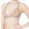 Bordelle Art Deco Mesh Wrap Bra, CARAMEL