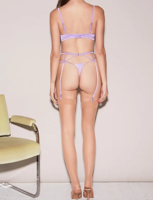 Fleur Du Mal Butterfly Embroidery Balconette Bra - Image 3