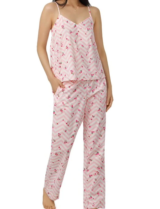 Bedhead Josephine Woven Cotton Poplin Tank And Pant Set