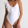 Shan Charlie Asymmetric Ruffle One Piece