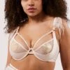 Felicity Hayward X Playful Promises Phoenix Satin Feather Bra