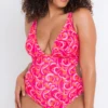Curvy Kate Swim Retro Wave Nonwire One Piece Swimsuit