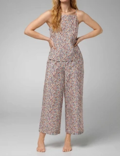 Bedhead Country Meadow Cotton Silk Blend Cami Cropped PJ Set
