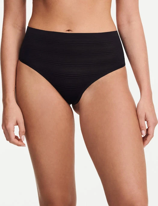 Chantelle Soft Stretch Stripes High Waist Thong - Image 3
