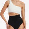 Seafolly Jet Swim Versa Rib One Shoulder One Piece
