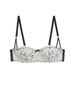 Fleur Du Mal Lily Embroidery Balconette Bra