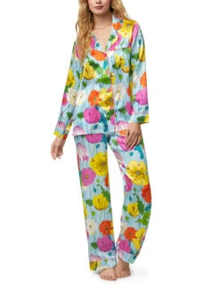 Bedhead X Trina Turk Sunny Blossom Classic Silk Pajama Set