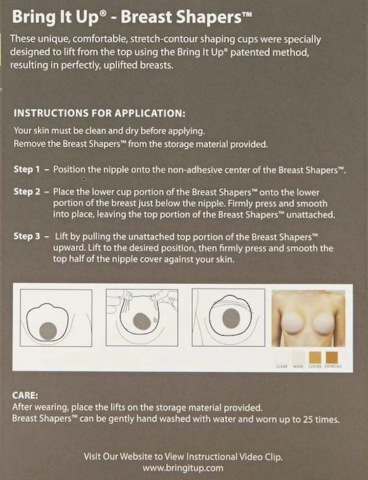 Bring It Up Breast Shapers Nude For E Cups - Image 2