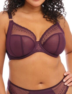 Elomi Matilda Convertible Plunge Bra, WINE DIAMOND