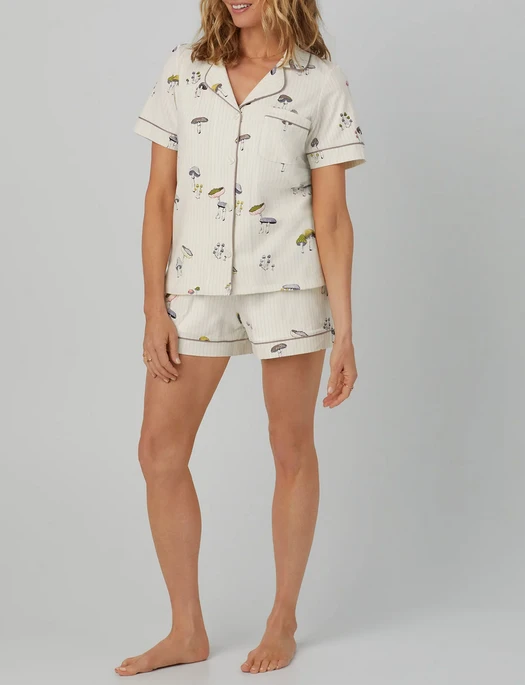 Bedhead Wild Mushroom Short Sleeve Shorty Set - Image 3