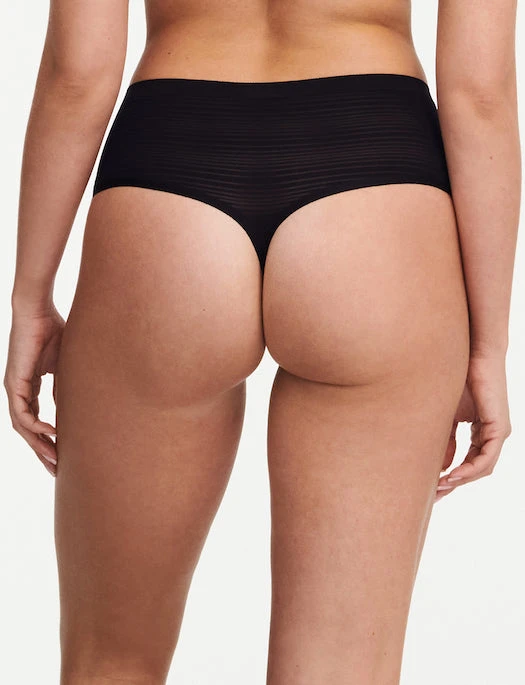 Chantelle Soft Stretch Stripes High Waist Thong - Image 4