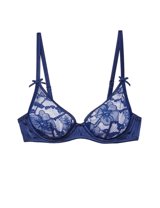 Fleur Du Mal Magnolia Lace Unlined Demi Bra