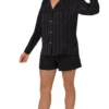 Bedhead Onyx Silk Long Sleeve Shorty PJ