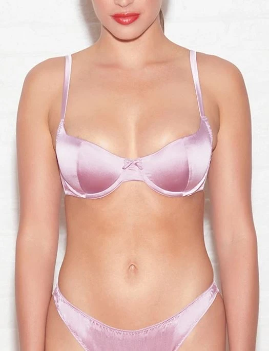 Fleur Du Mal Satin Luxe Balconnette Bra